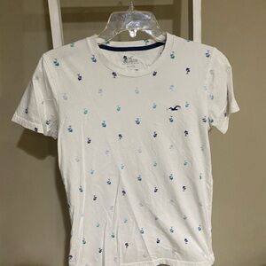 Hollister Cream and Blue Pattern-#60